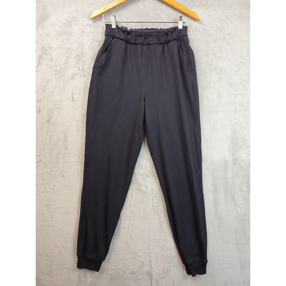Lululemon Dance Studio Joggers Pants Womens Size 6 Black Mid Rise